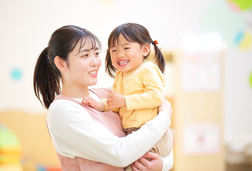 先生と園児の関わり